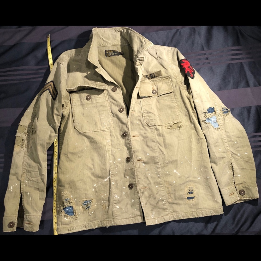 Polo Ralph Lauren Repaired Military Shirt Jacket